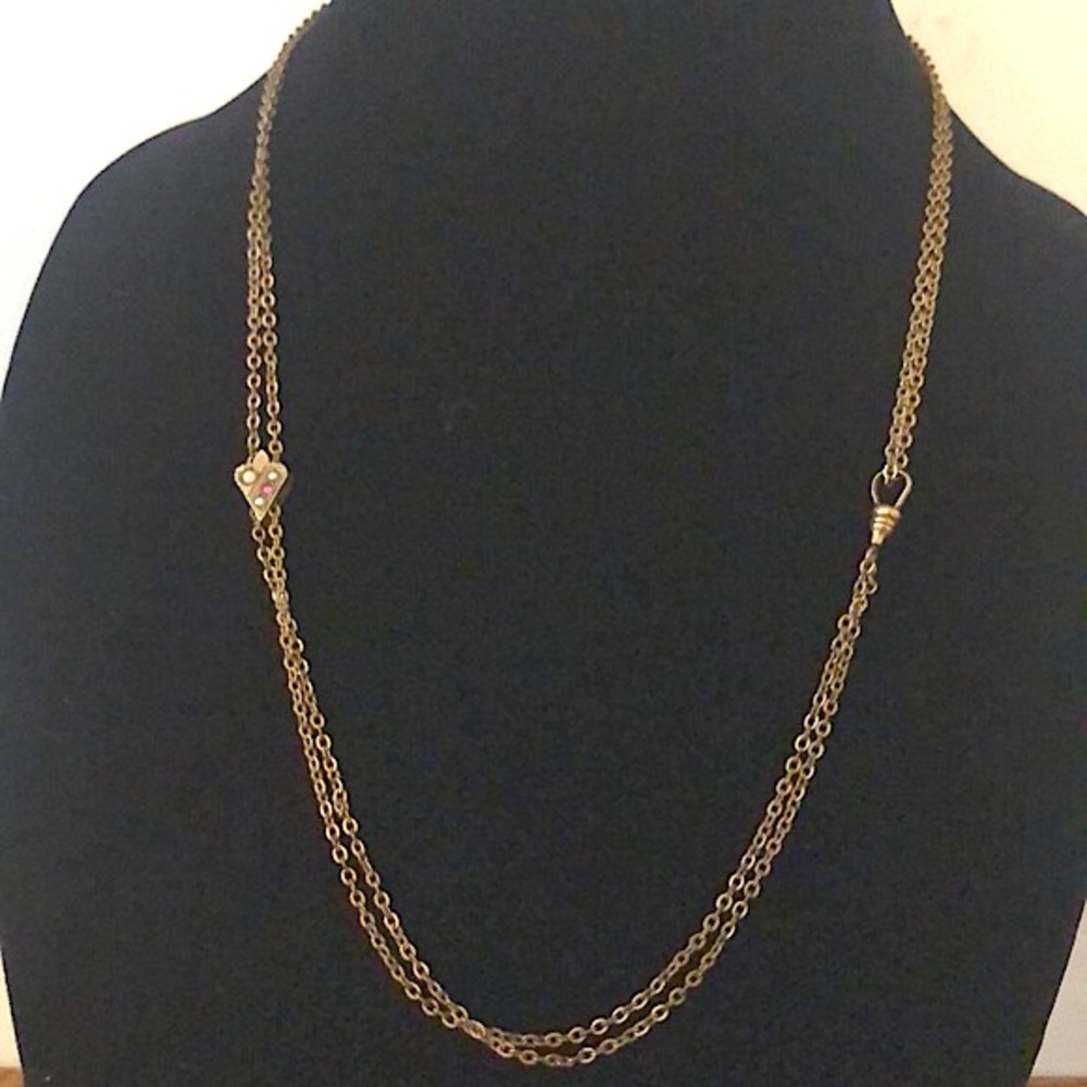 Antique opal watch fob necklace art deco slide - Picture 7 of 7